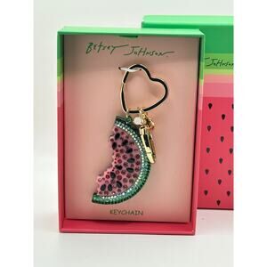 Betsey Johnson Watermelon Key Fob Hand Bag Charm